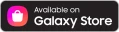 The image contains a badge that says 'Available on Galaxy Store,' featuring the Galaxy Store logo on the left side of the text.